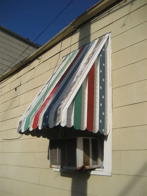 scrap metal awning removal